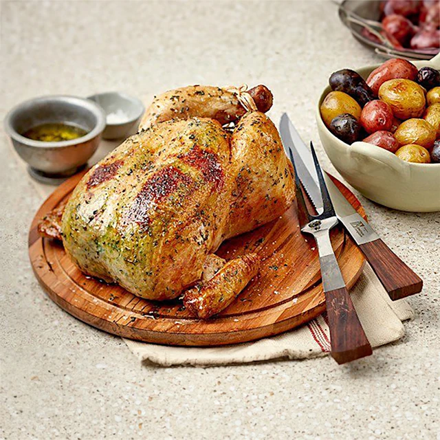 Recipe Image Zucchini & Parmesan-Stuffed Roast Chicken