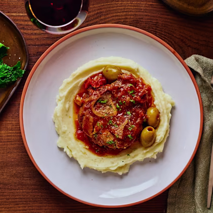 Braised Osso Buco with Olives