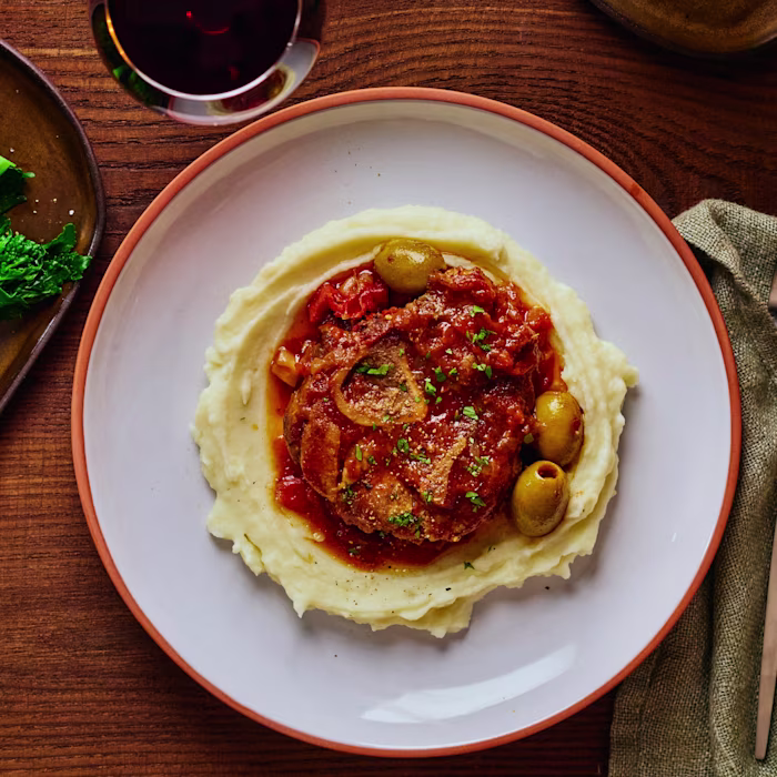 Braised Osso Buco with Olives