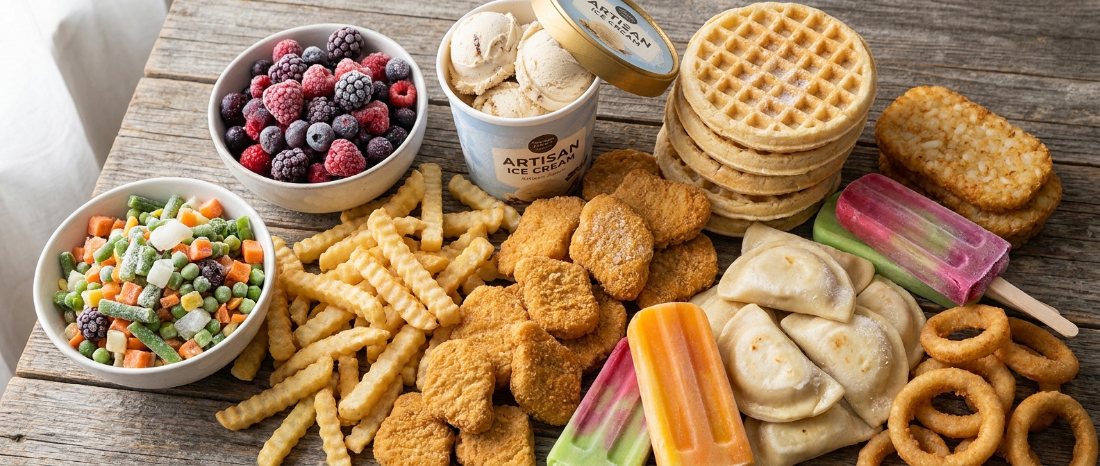 Frozen foods for grocery delivery