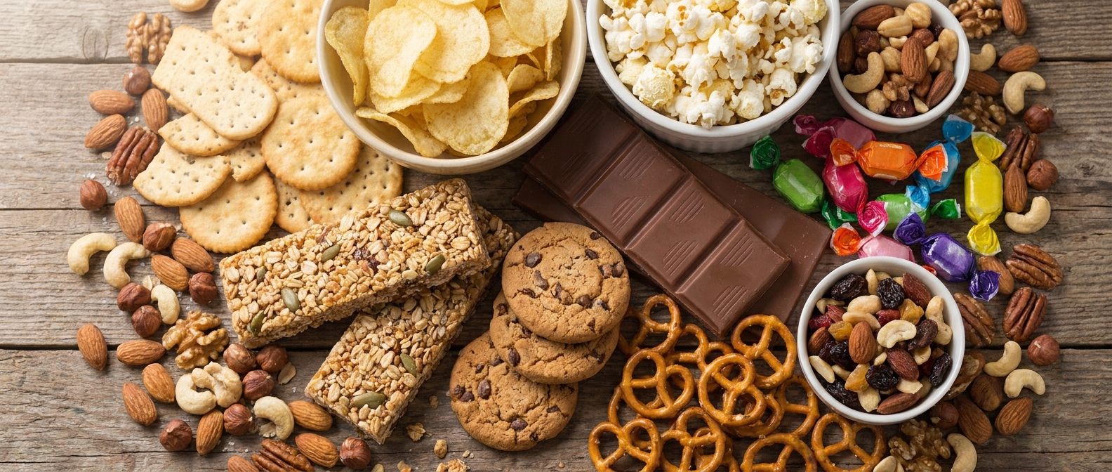 Snacks and candy for grocery delivery