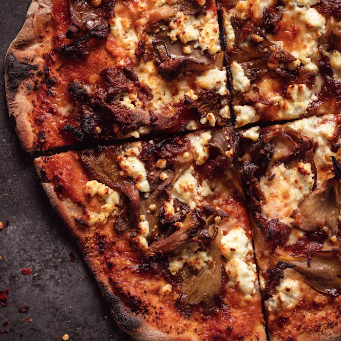 Caramelized Onion, Anchovy & Olive Flatbread