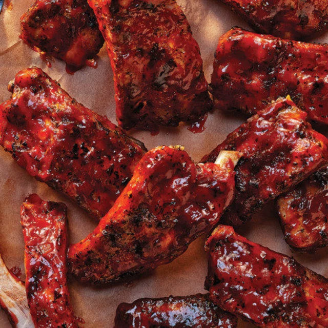 Image Recipe Barbecued Pork Ribs & Rustic Applesauce