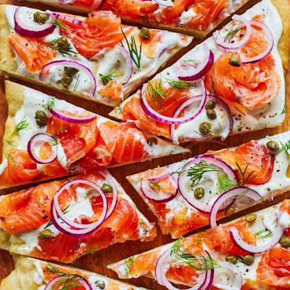 Flatbread with Smoked Salmon and Dill