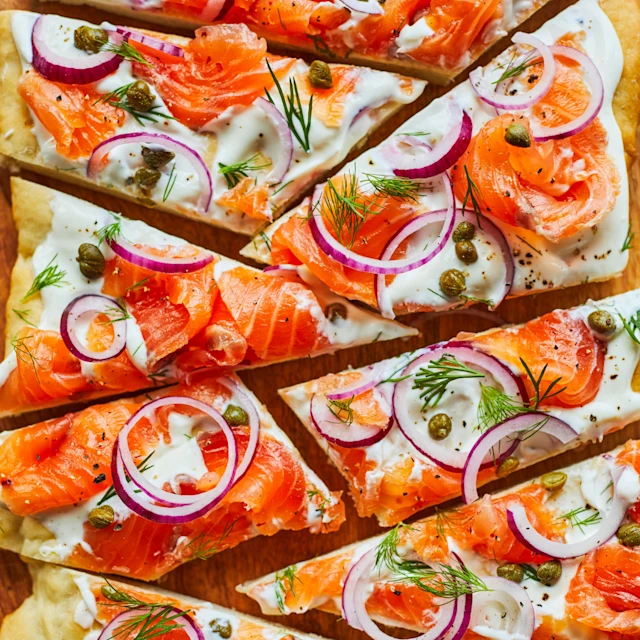 Flatbread with Smoked Salmon and Dill