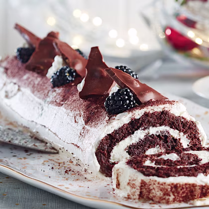 Recipe Image Gluten-Free Chocolate Yule Log