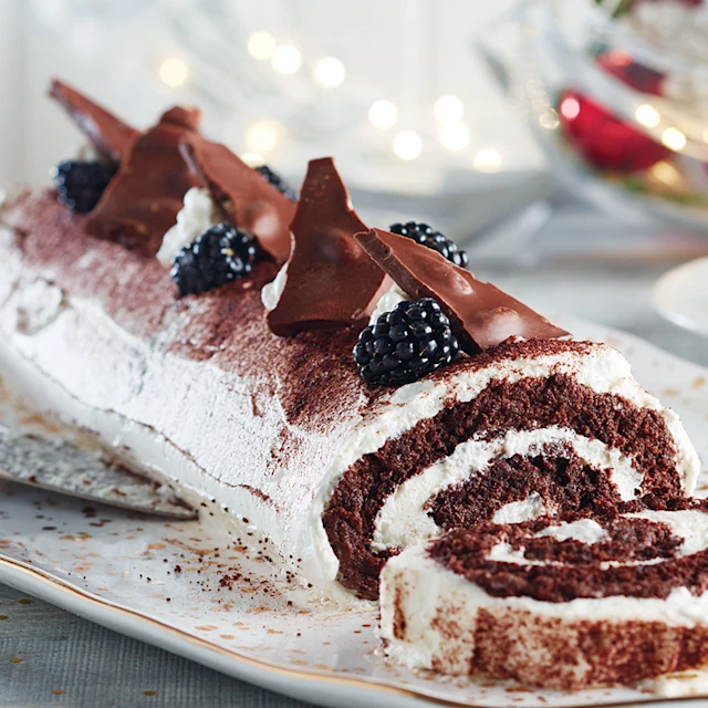 Recipe Image Gluten-Free Chocolate Yule Log