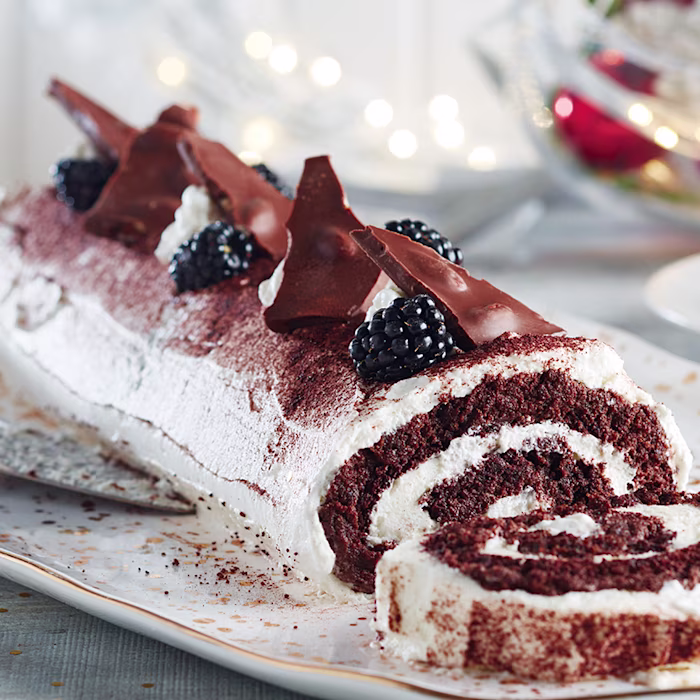 Recipe Image Gluten-Free Chocolate Yule Log
