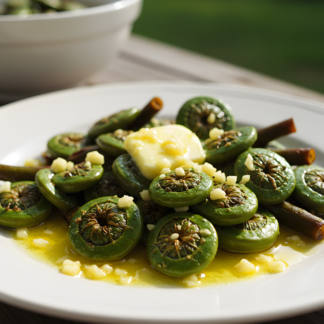 Simple Sautéed Fiddleheads 