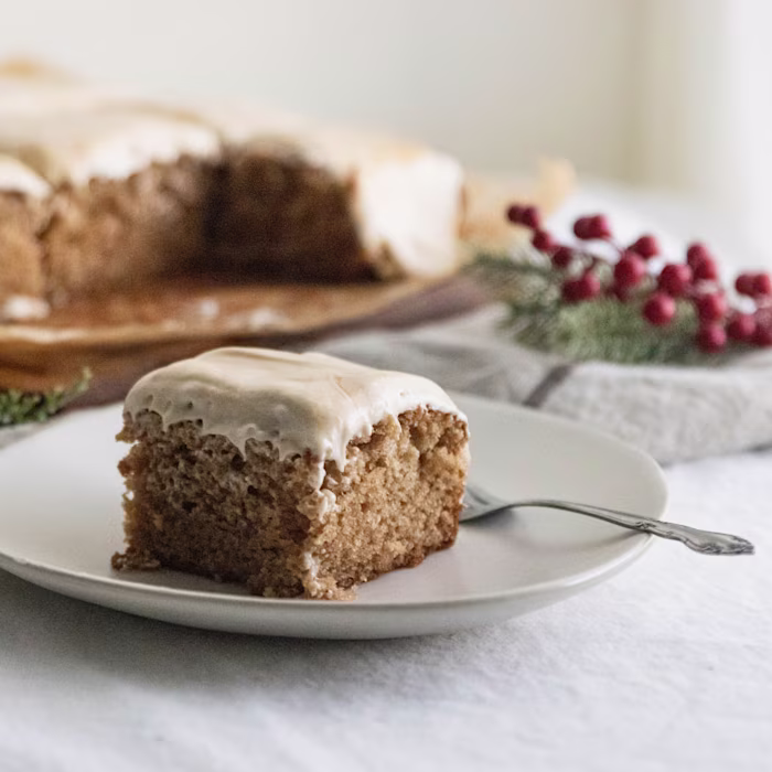 Spiced Cake with Salted Caramel Frosting