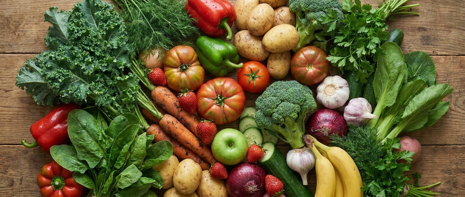 Fresh fruits and vegetables for grocery delivery