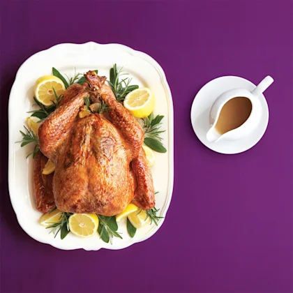 Image of a plate of Lemon, Honey & Rosemary Turkey
