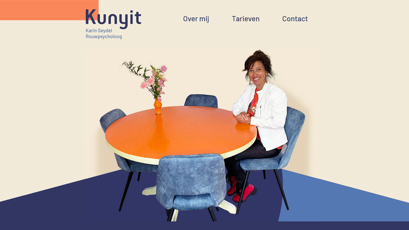 Screenshot of Kunyit's landing page