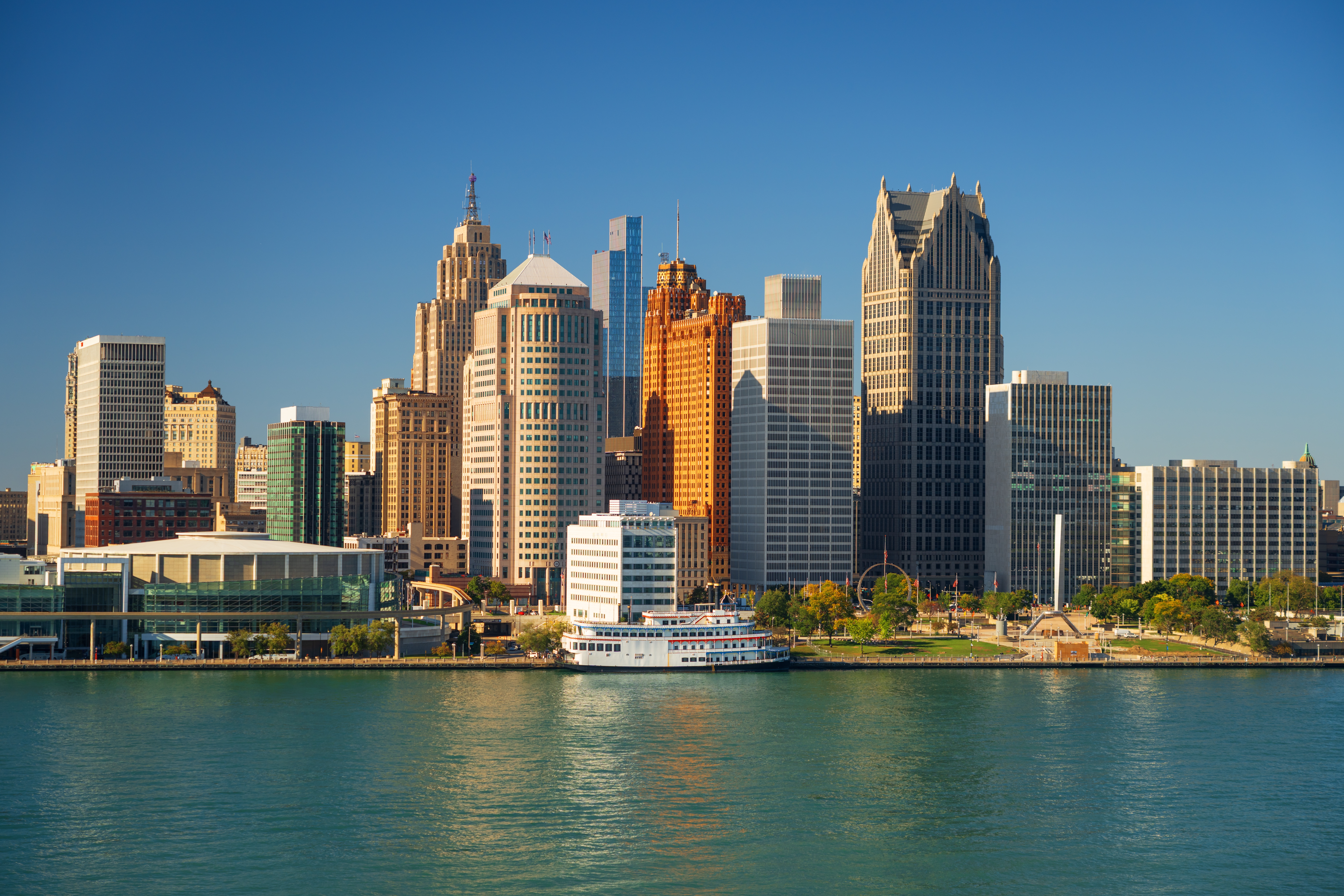 Cityscape of Detroit, Michigan