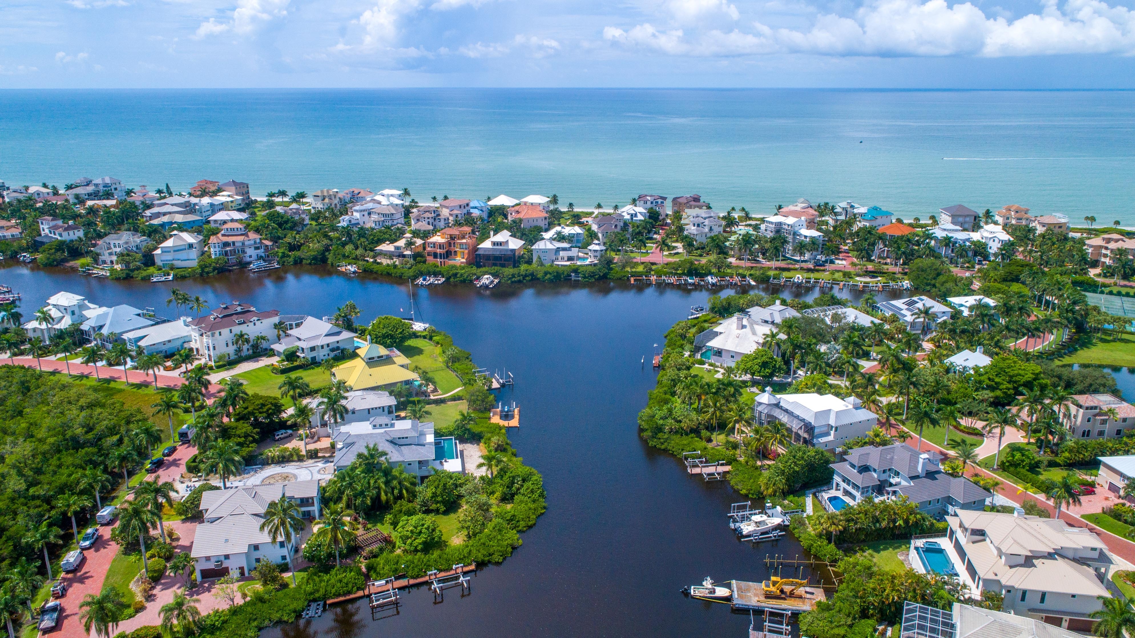 Aerial view of Bonita Springs, FL