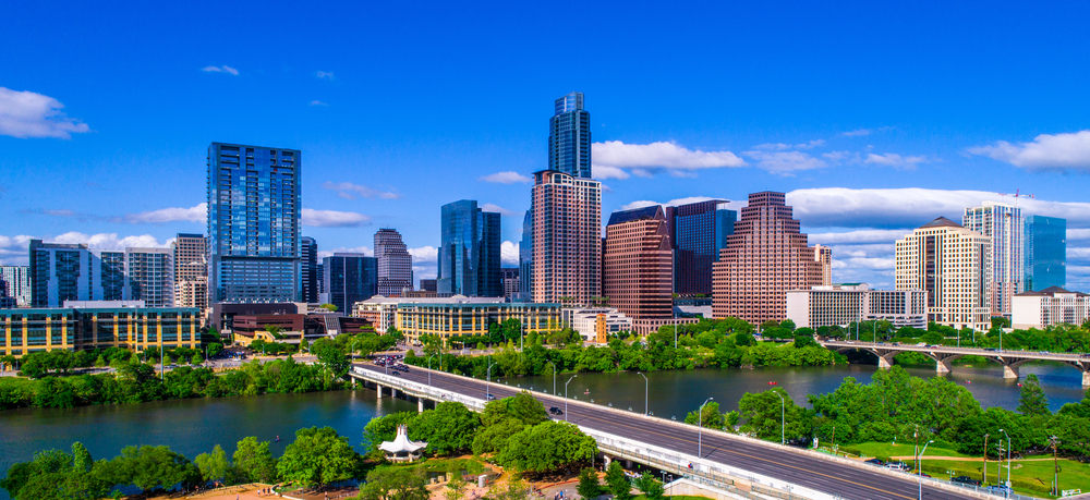 Skyline view of downtown Austin, TX