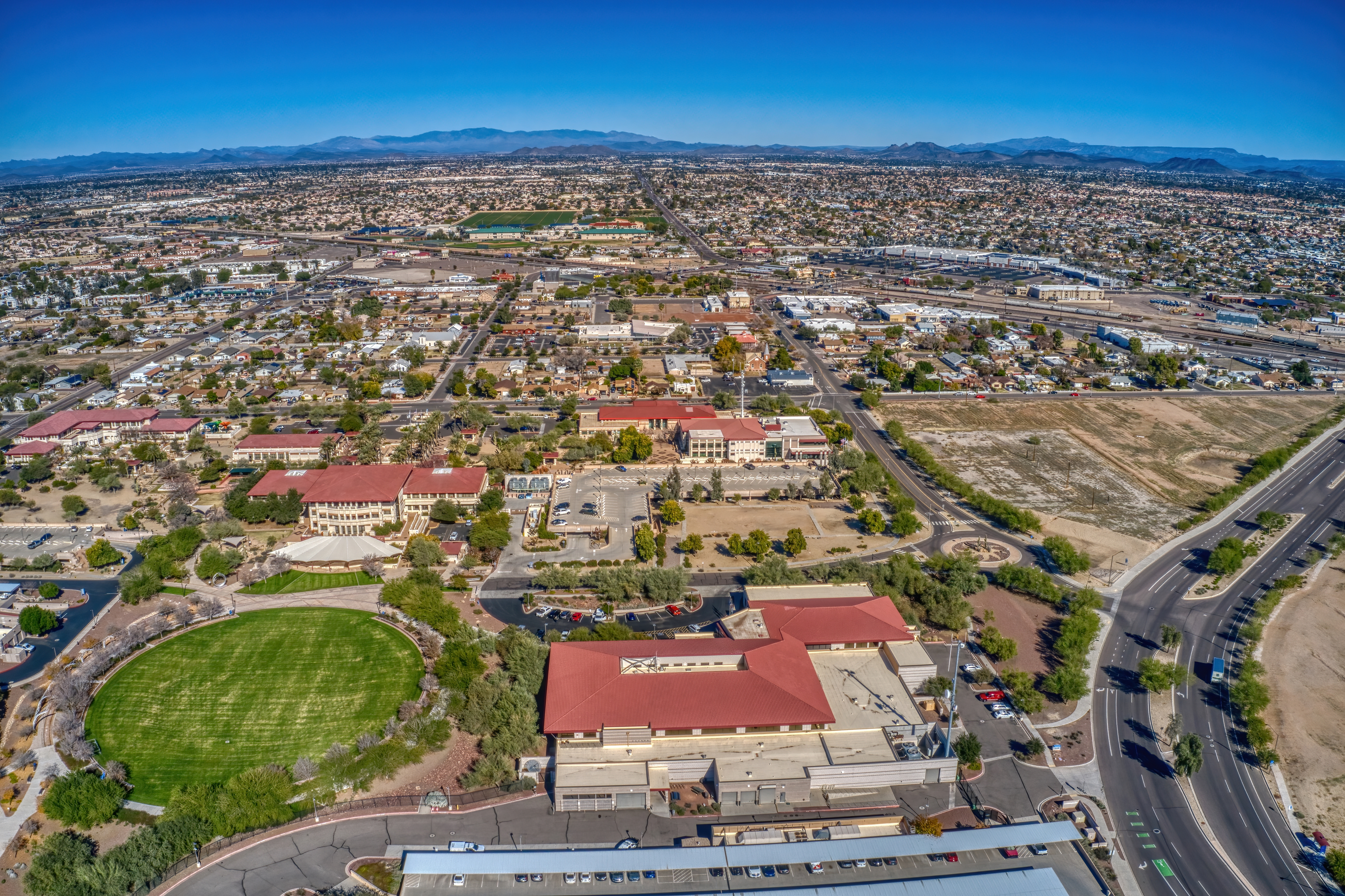 Aerial view of Peoria, AZ