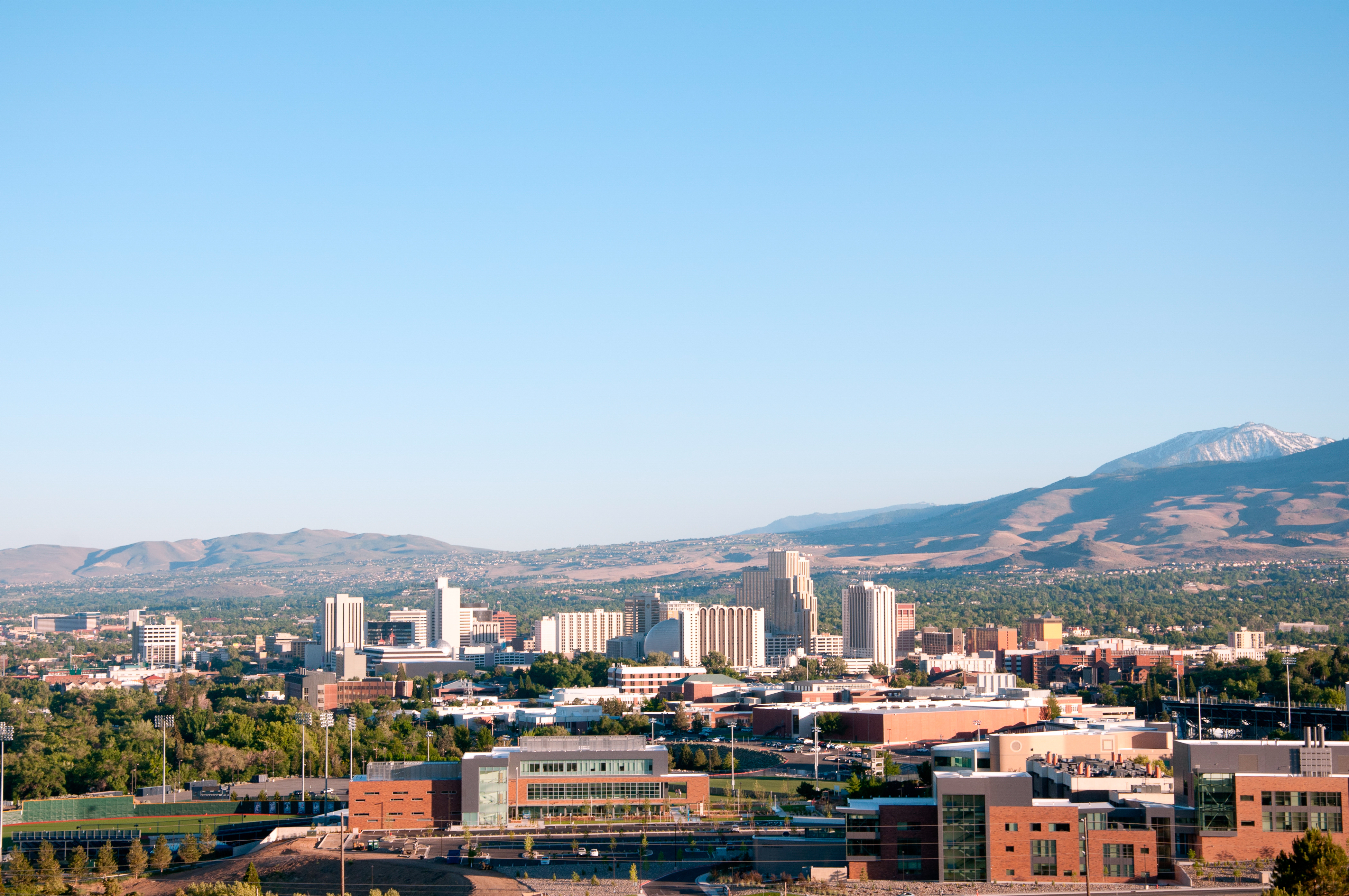 Aerial view of Reno, NV