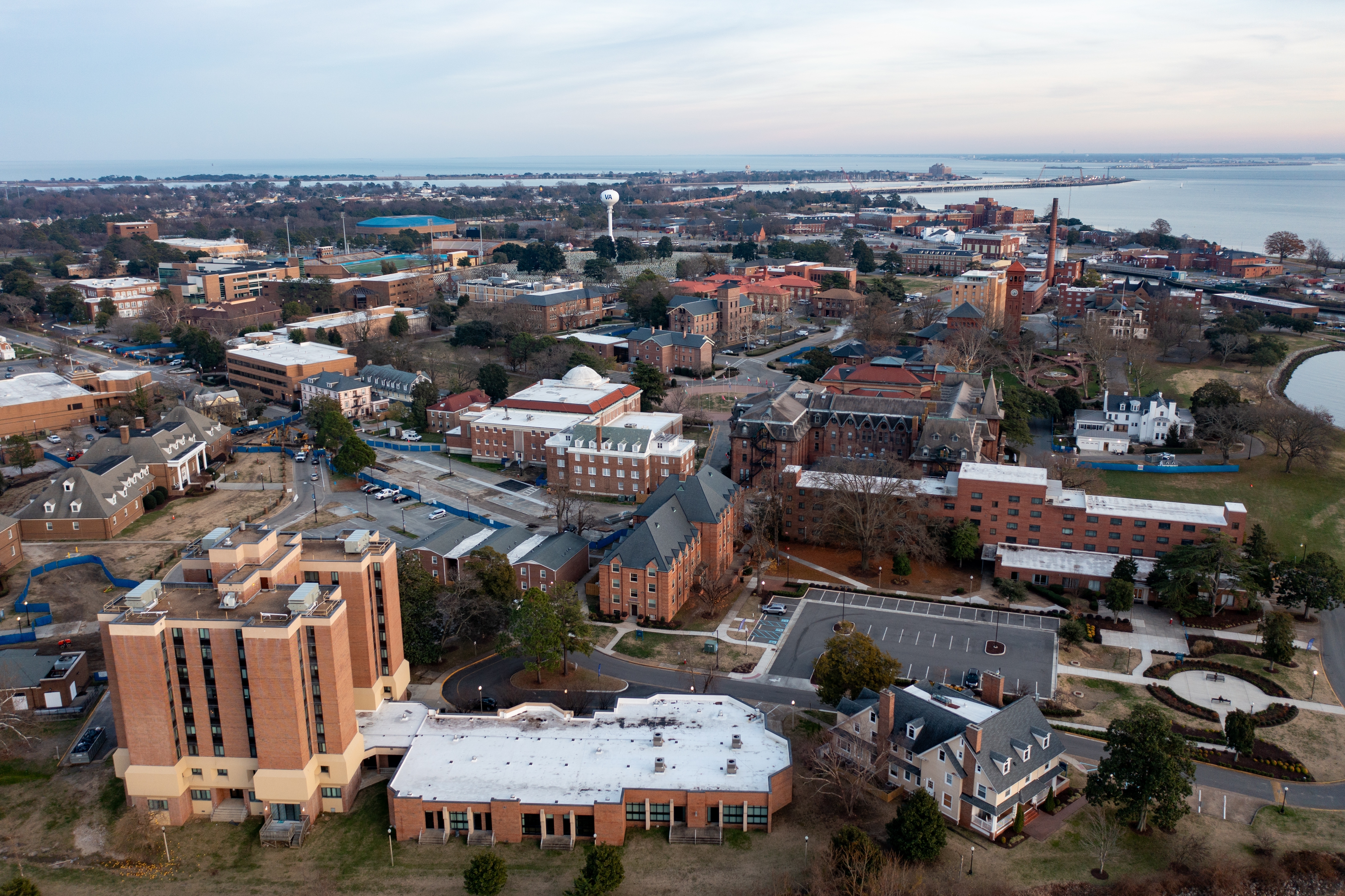 Aerial view of Hampton, VA
