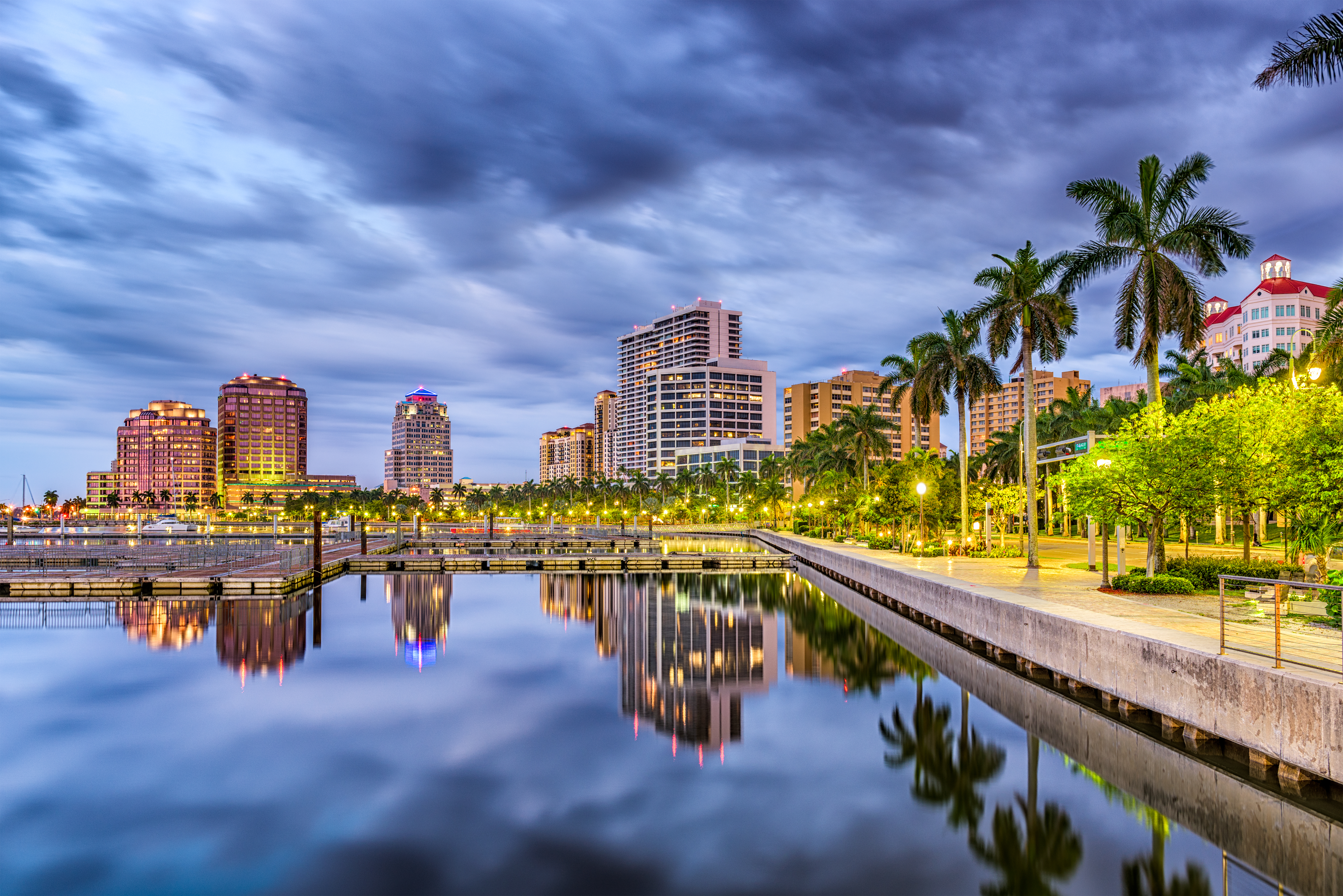 Skyline view of West Palm Beach, FL