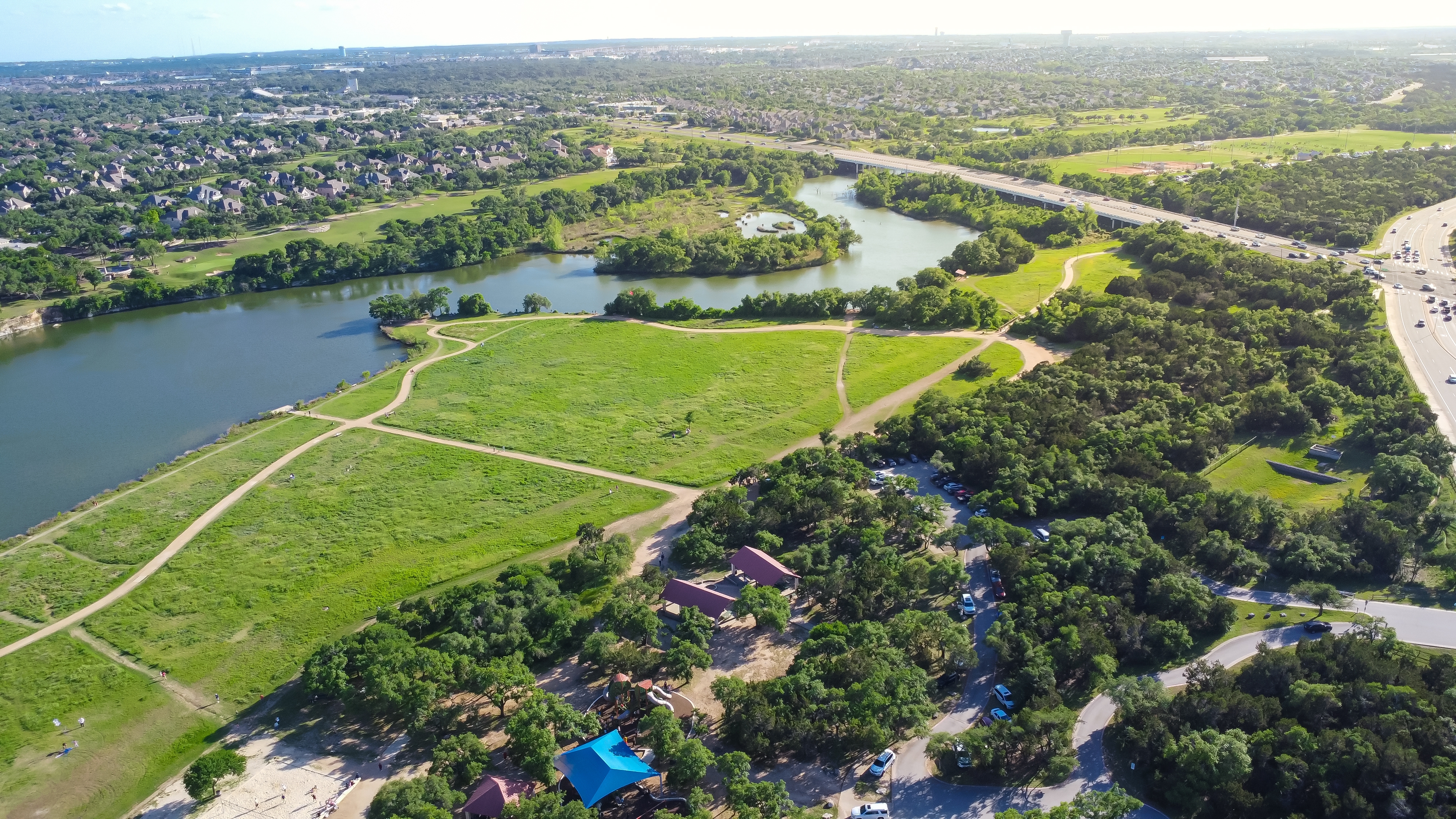 Aerial view of Cedar Park