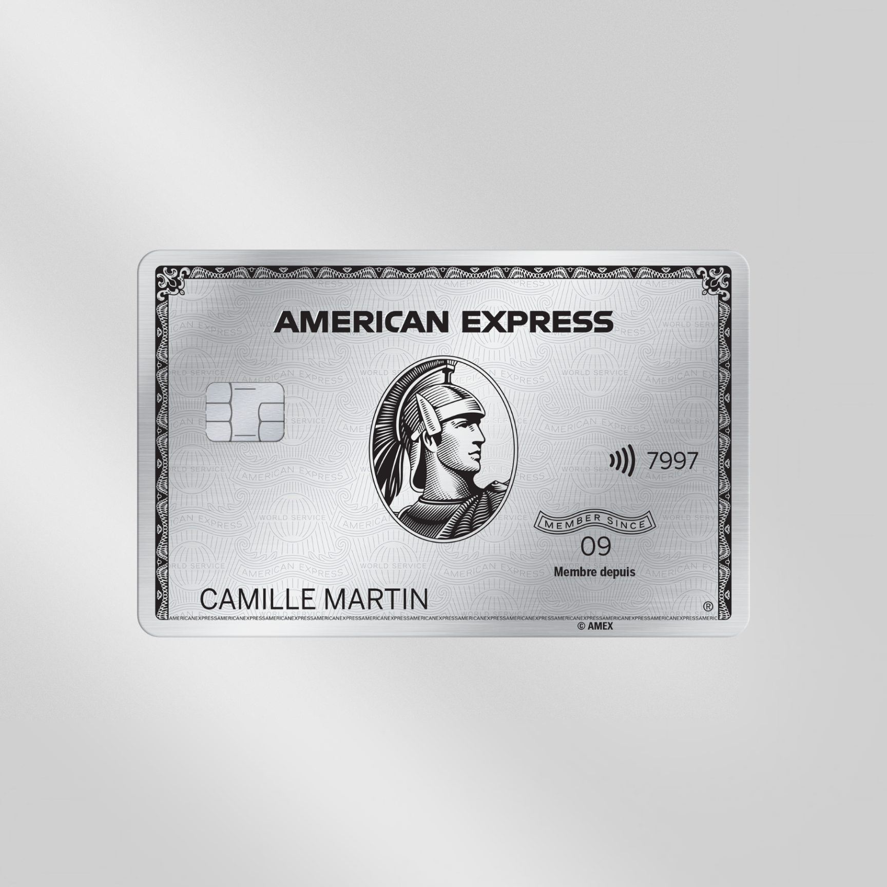 Carte Platinum Amex - Alternance visuelle