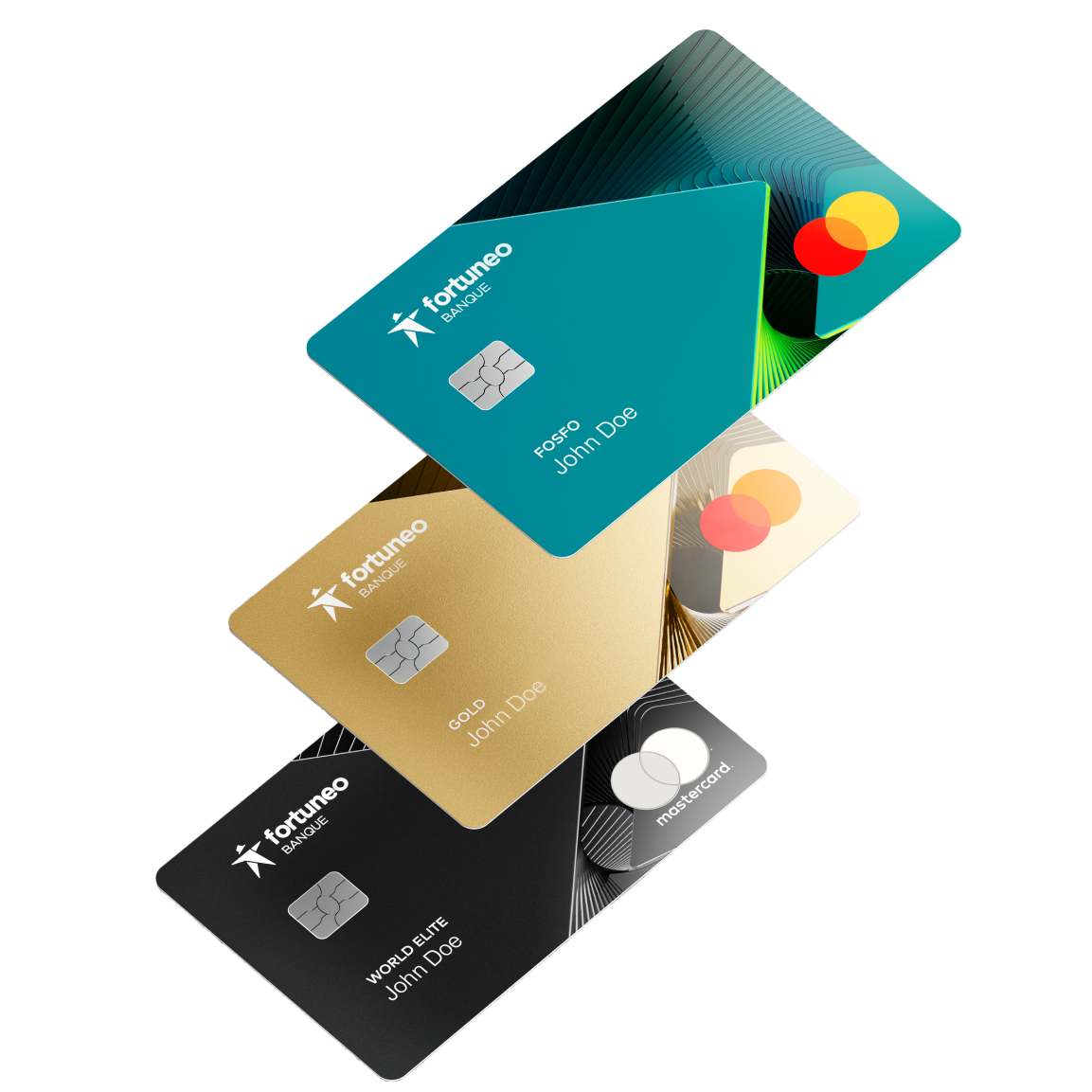 Les 3 cartes bancaires Fortuneo (Fosfo, Gold, World Elite)