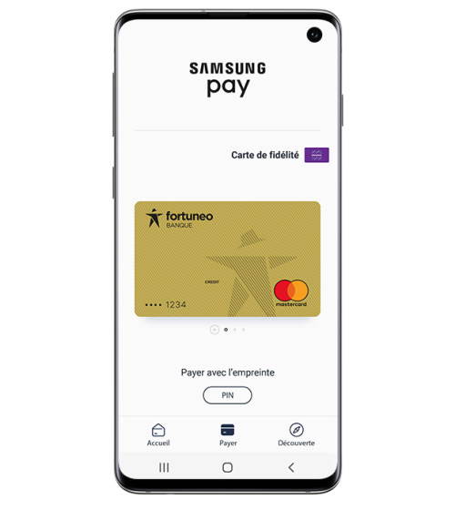 Visuel Interface Samsung Pay