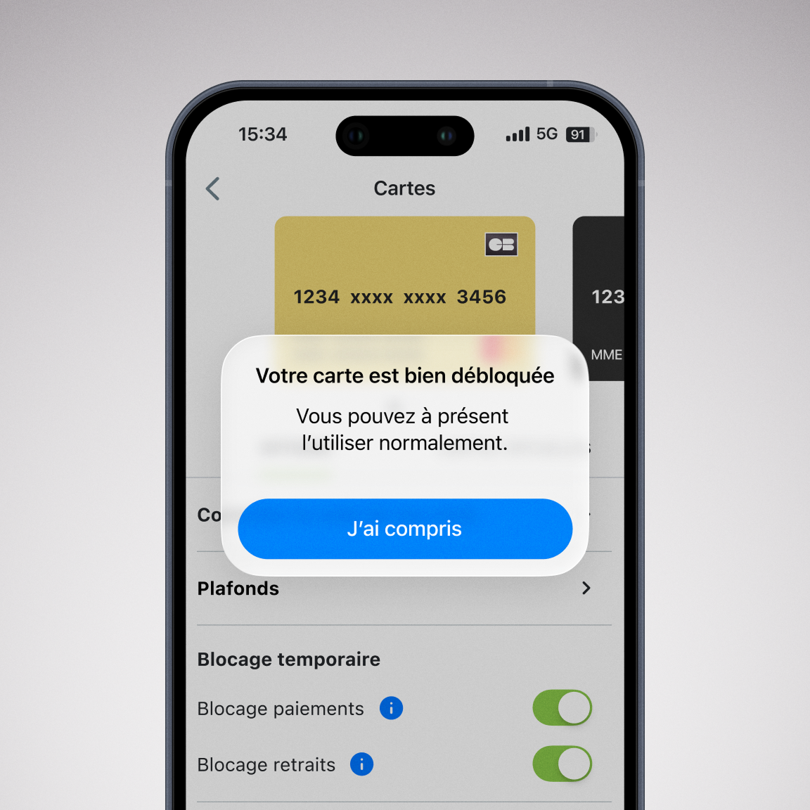 Débloquer carte