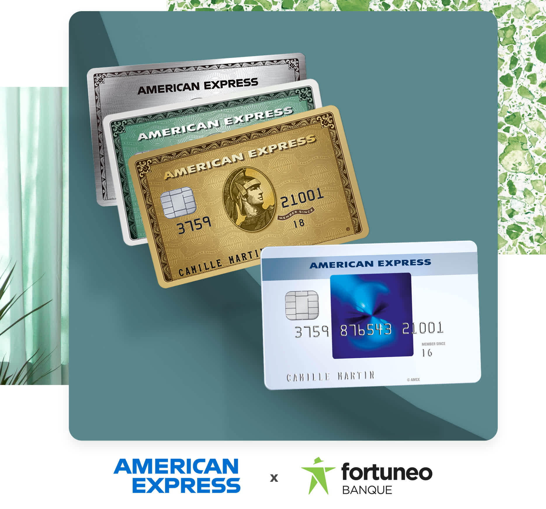 La gamme American Express chez Fortuneo amex