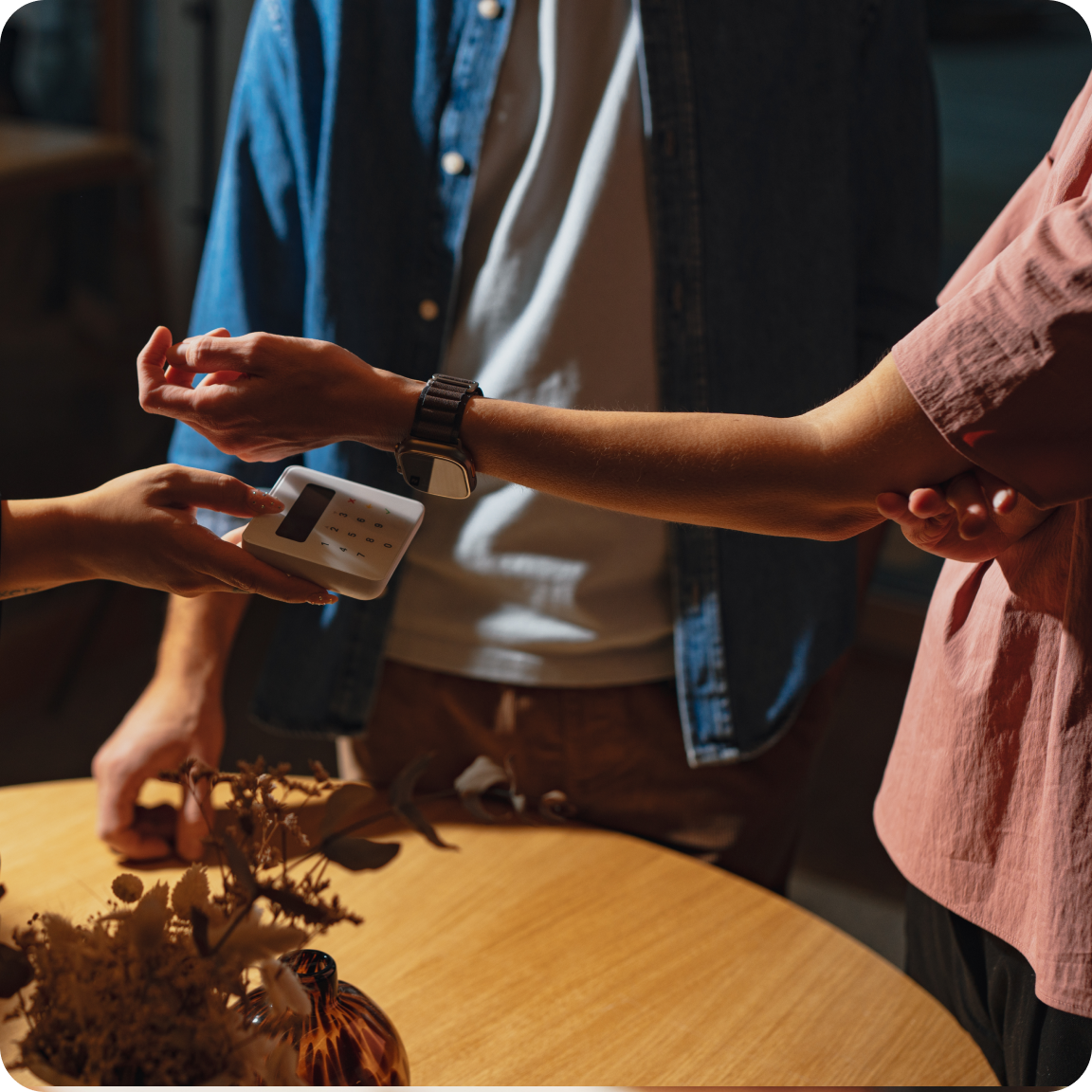 Paiement mobile montre