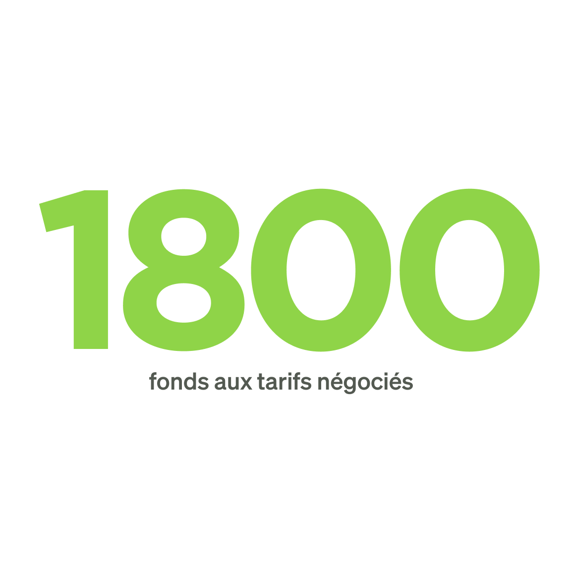 1800 fonds aux tarifs négociés