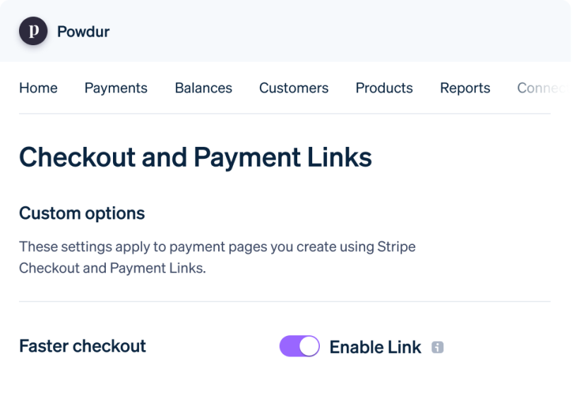 Link by Stripe: One-click payments