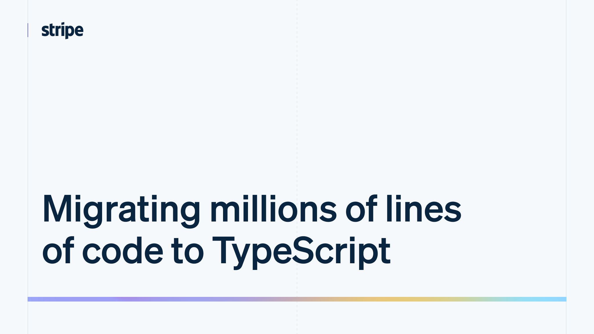 On Sunday March 6, we migrated Stripe’s largest JavaScript codebase (powering the Stripe Dashboard) from Flow to TypeScript. In a single pull reques