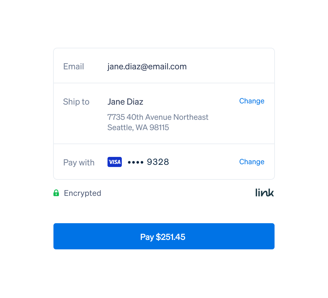 Link By Stripe: One-click Payments