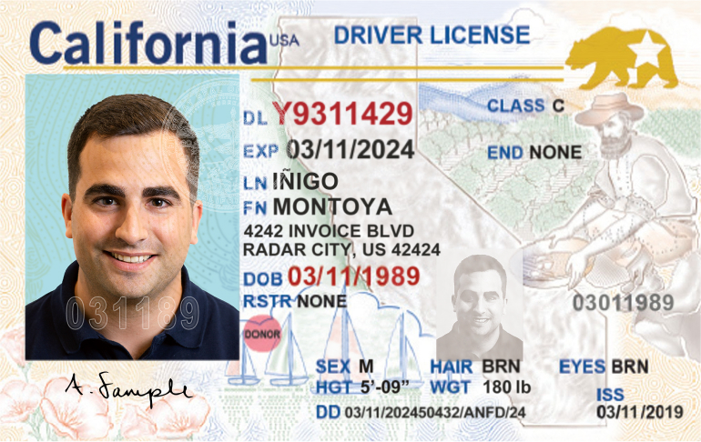 driver license generator california