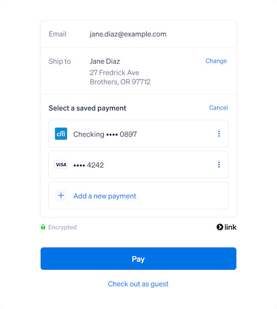 Link by Stripe: One-click payments