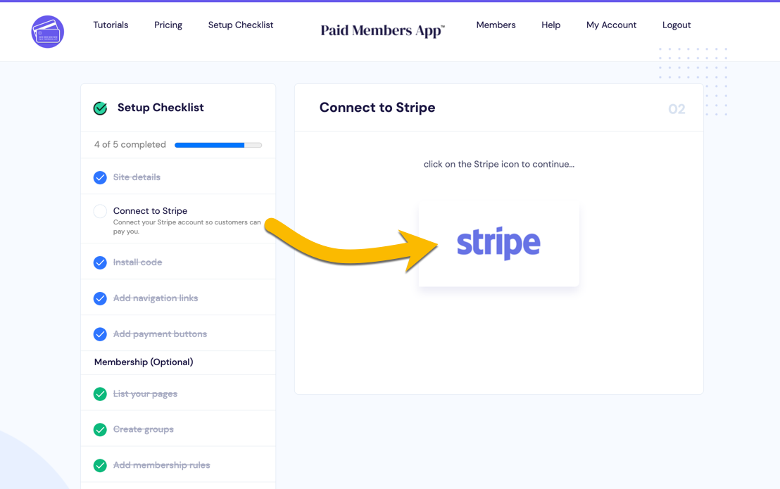 Connect any standard Stripe account in seconds.