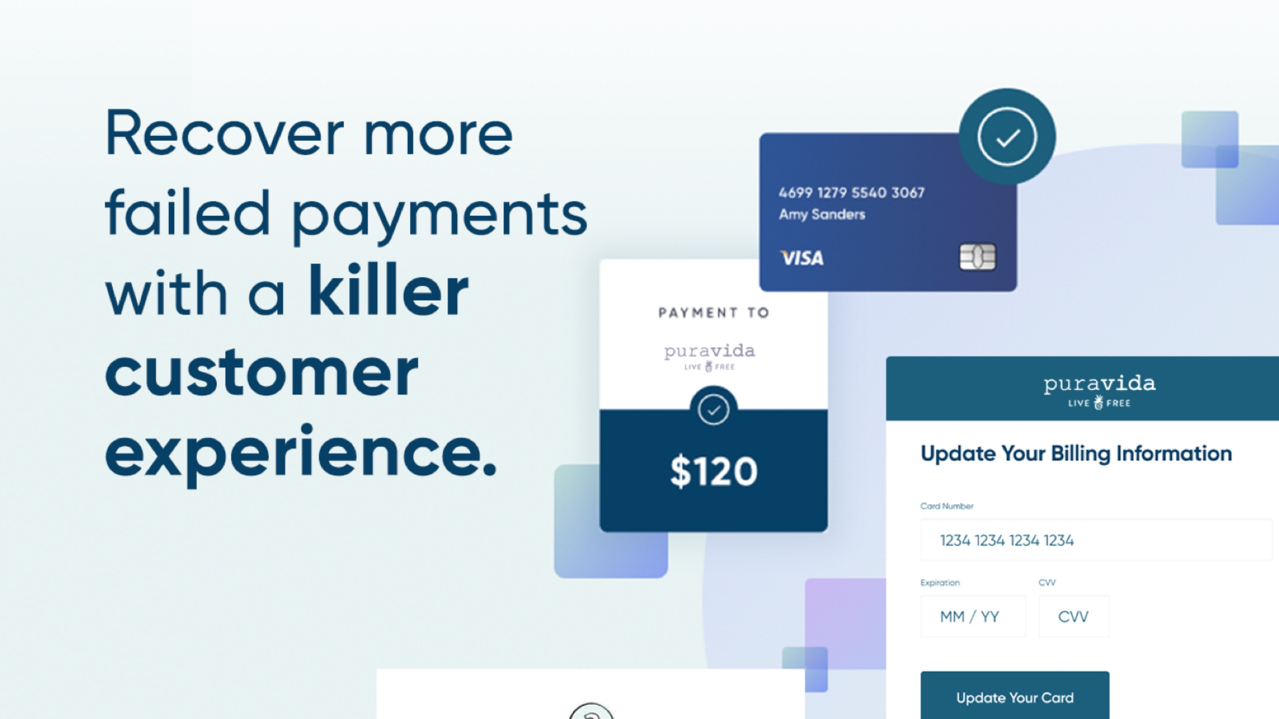 Recover more failed payments with a killer customer experience