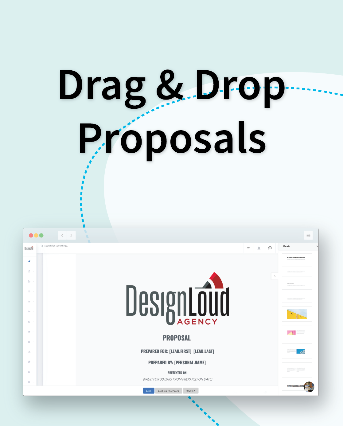 Drag and Drop Proposal Builder
