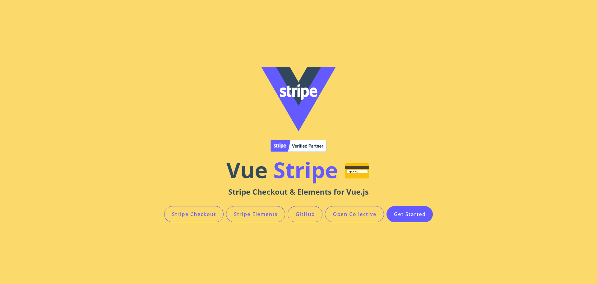 Vue Stripe Home Page