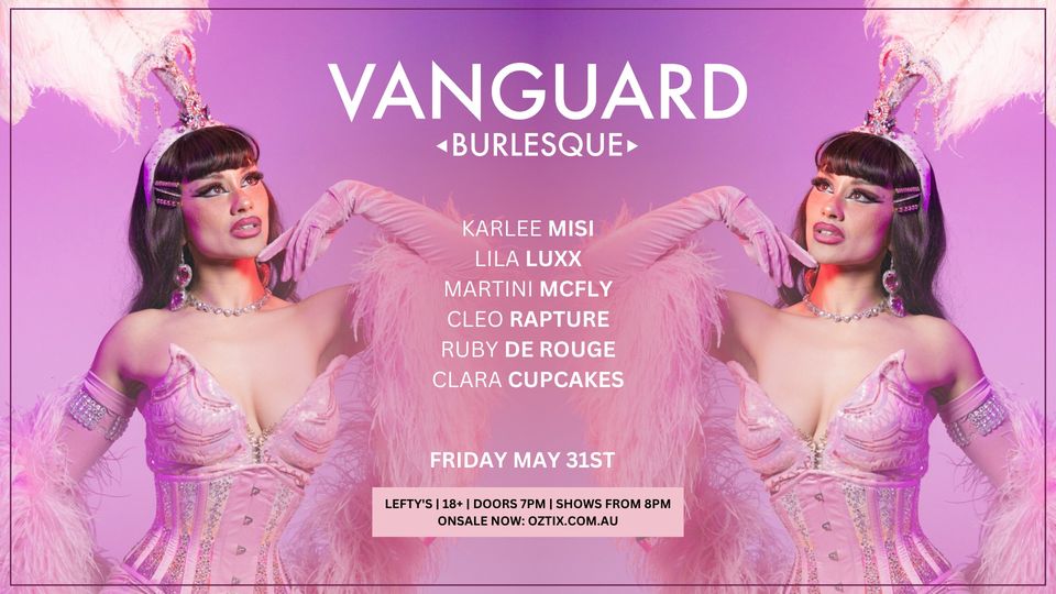 Poster for Vanguard Burlesque at Lefty's