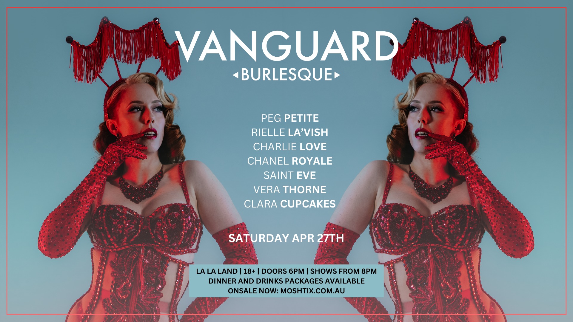 Poster for Vanguard Burlesque feat. Peg Petite