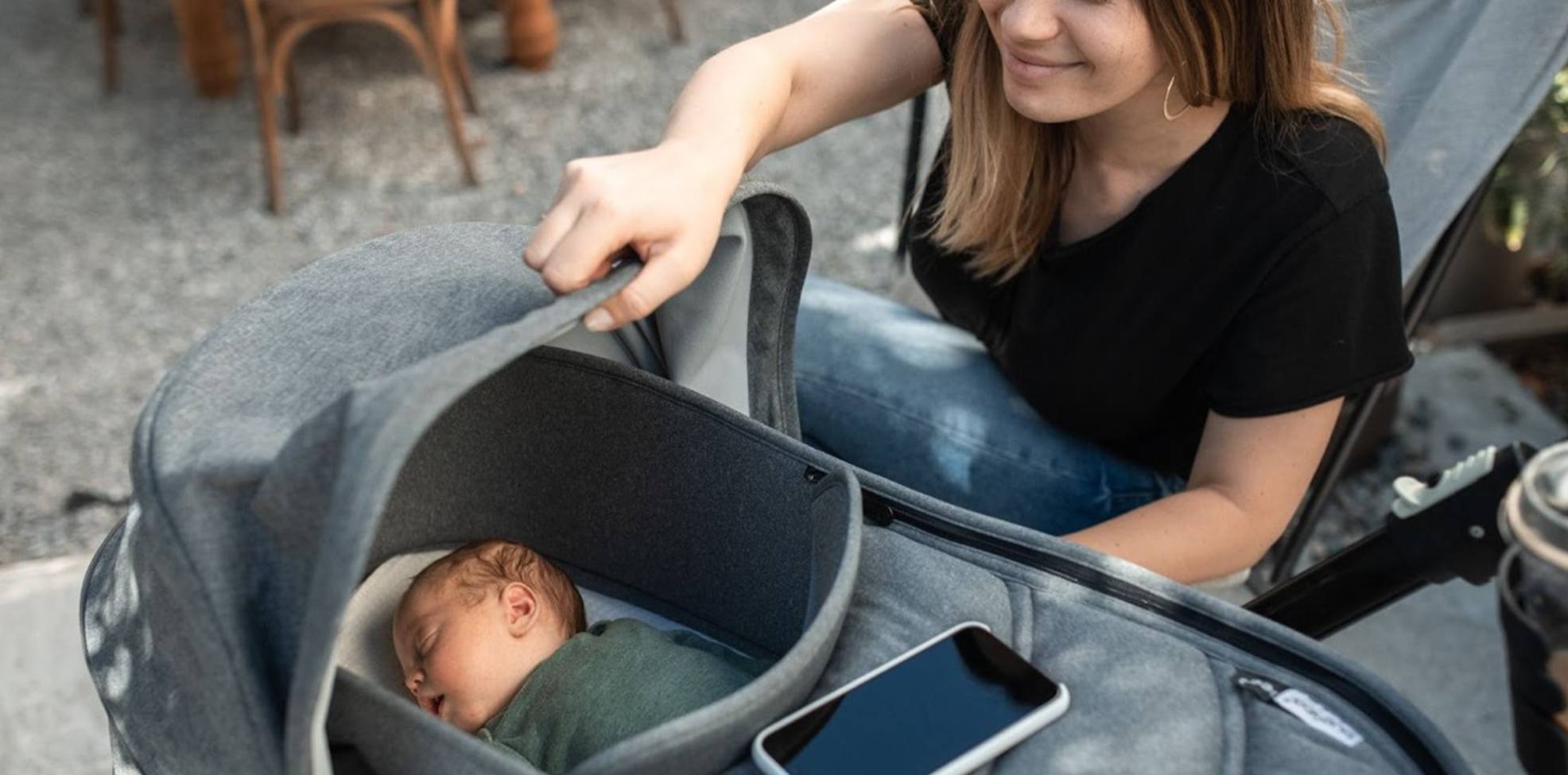 When can you put store a baby in a stroller