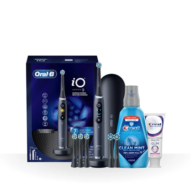 Oral-B + Crest Gum & Sensitivity Bundle, Black