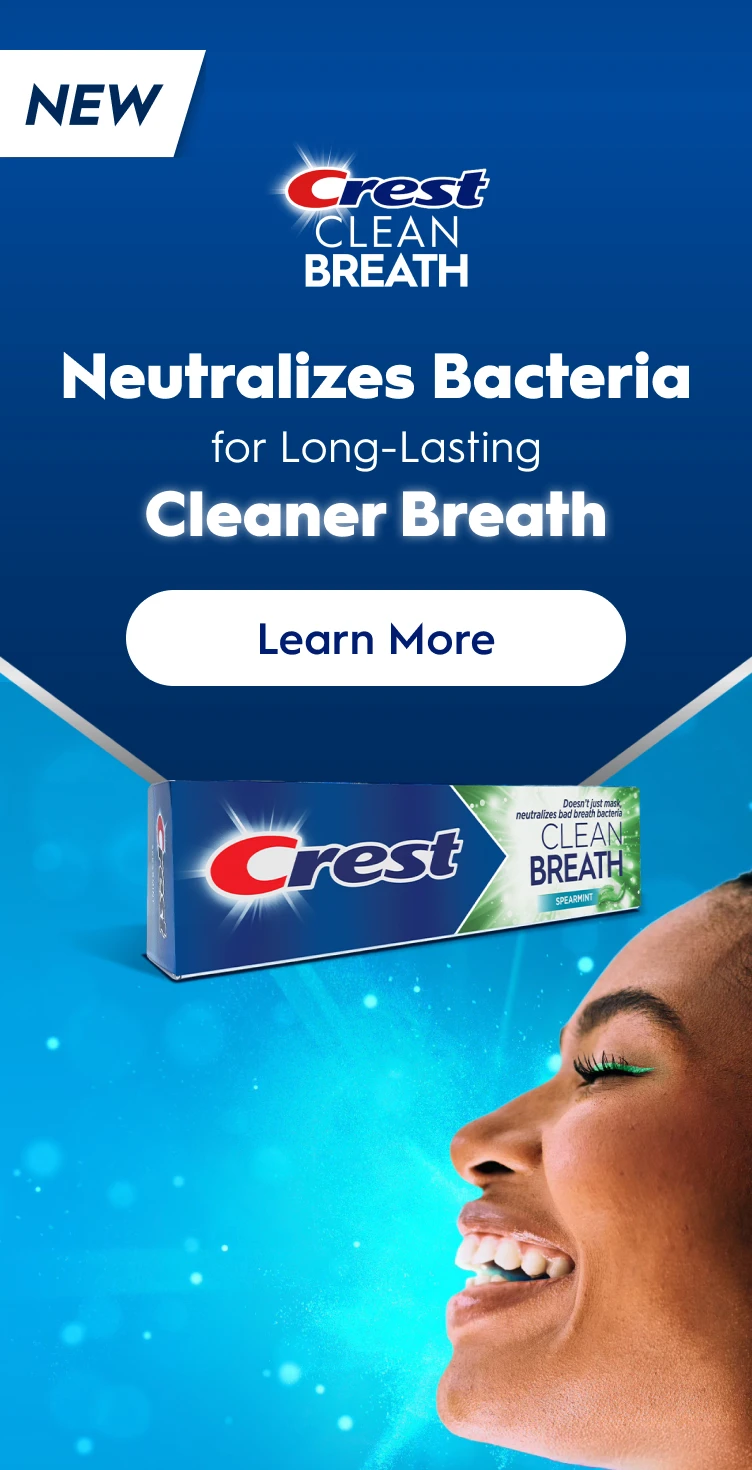 Crest Clean Breath Homepage Banner