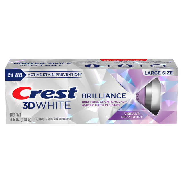 Crest 3D White Brilliance Toothpaste, Vibrant Peppermint | Crest
