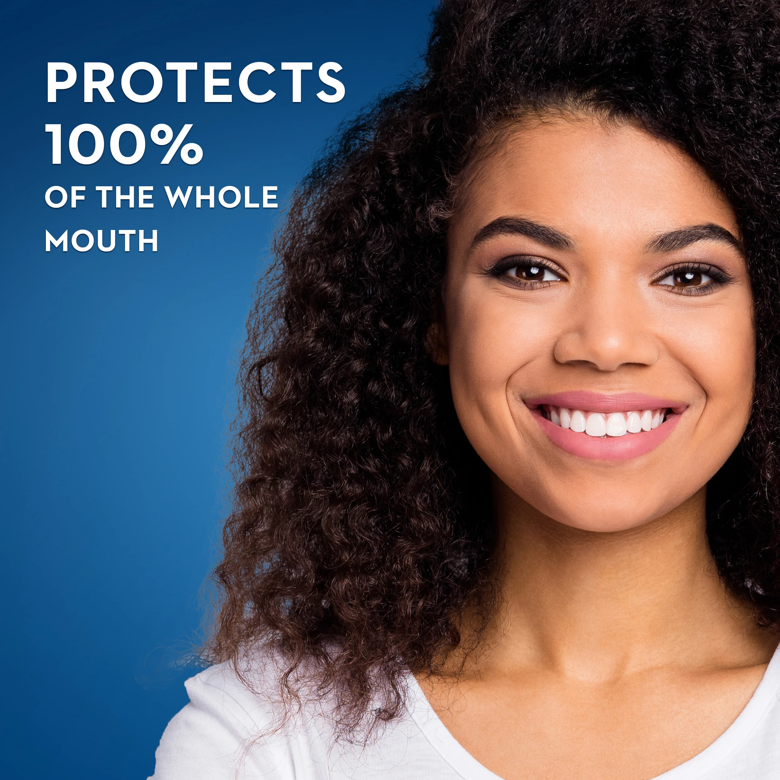 Protects 100% of the whole mouth