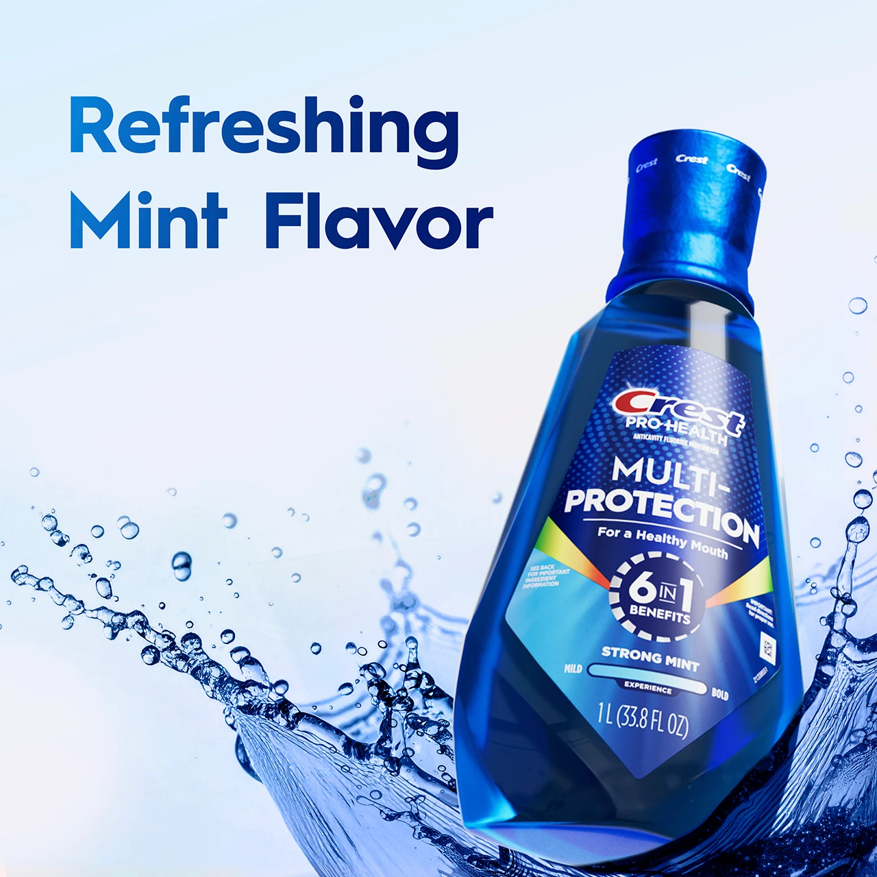 Refreshing mint flavor