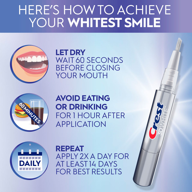 CREST☆1回60秒でOK!使いやすいペンタイプ☆3D Whitening Pen 3DWhite Teeth Whitening Pen | Crest
